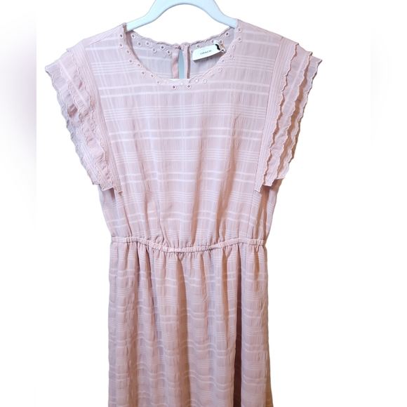 Coach dress midi cap sleeve in dusty pink - Picture 11 of 12
